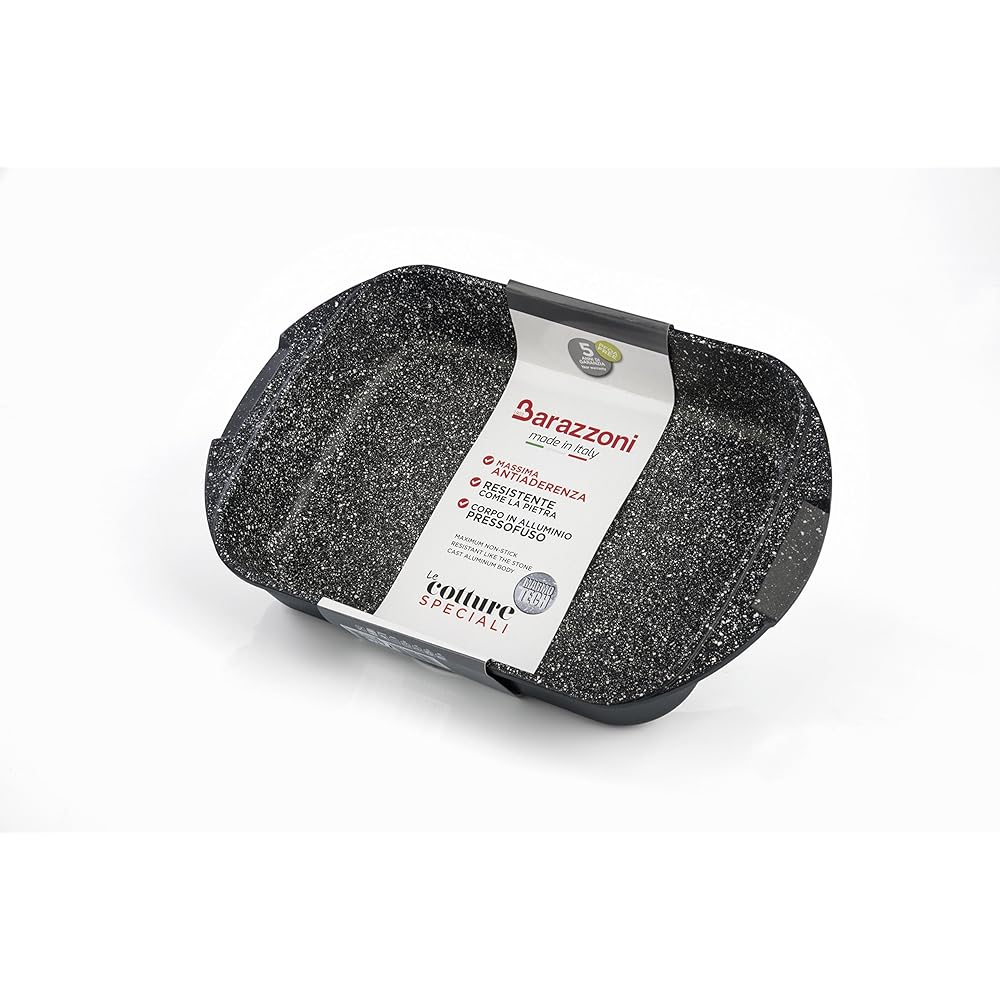 Barazzoni Two-handed pot black 42.5 x 26.5 x H7.4cm Lasagna casserole LE COTTURE 83115513525