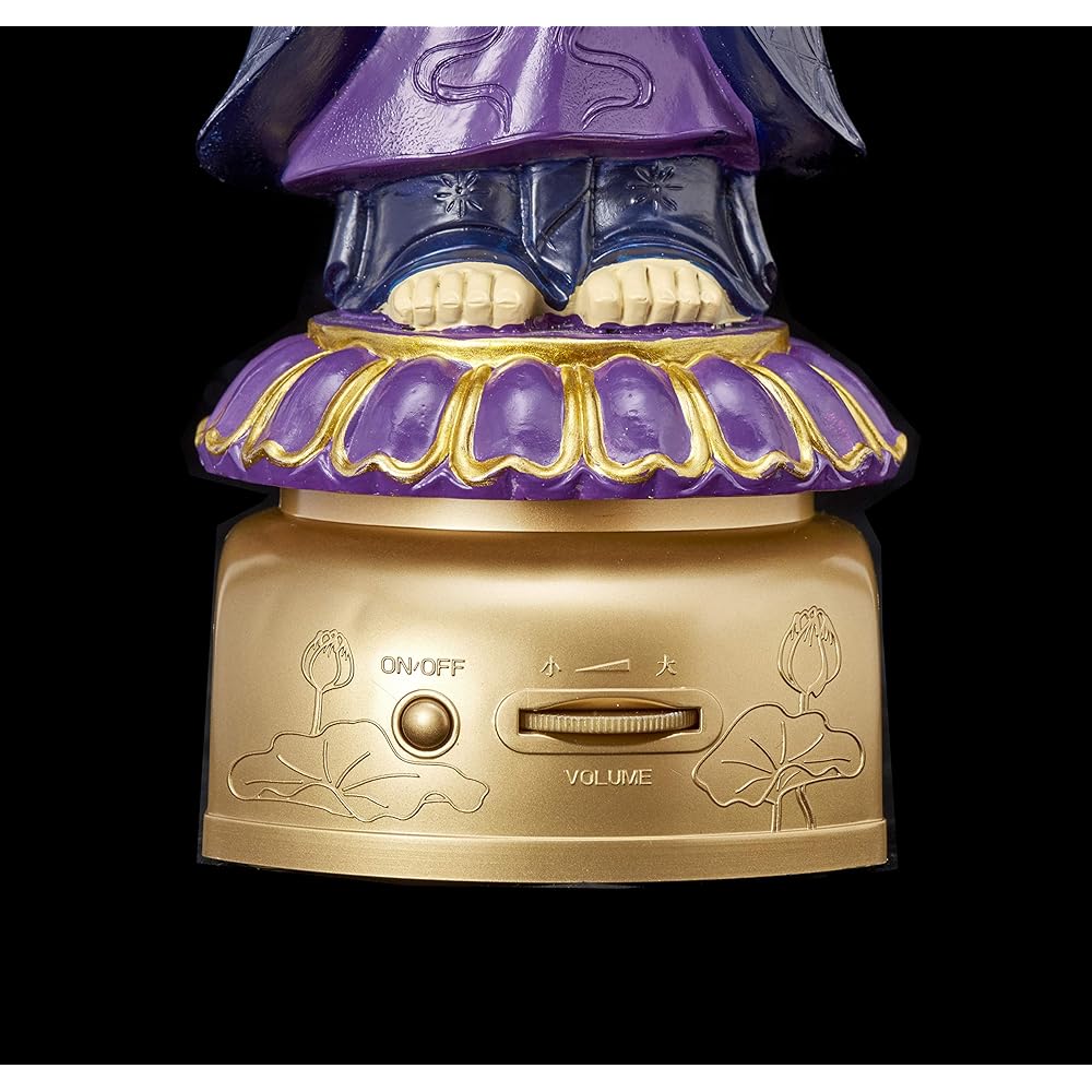 S-World My Family's Monk (Kesa Type) Heart Sutra Body: Approx. 8.5 x 8.5 x 20.5 cm, Base: Approx. 8 x 10 x 4 cm