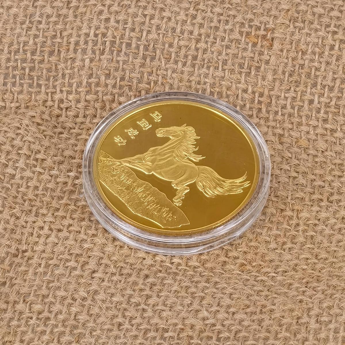 Horse Feng Shui Decoration for Luck Win Success Immediately Blessing Luck Coin Lottery Ticket Scratcher Tool Lucky Charm Challenge Coin