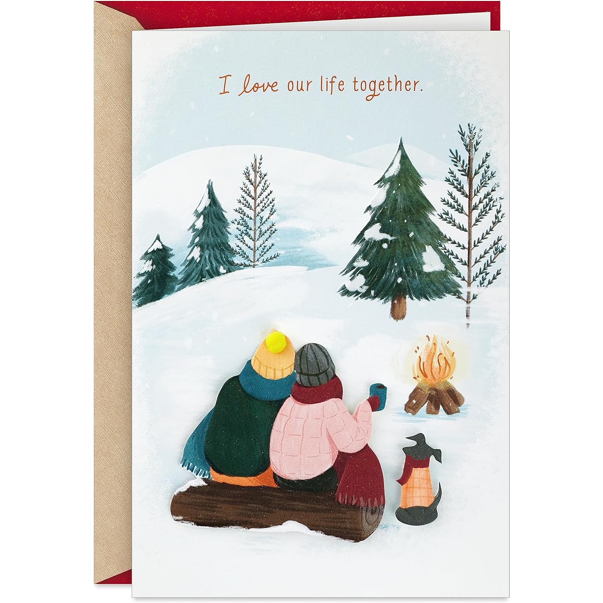 Hallmark Romantic Christmas Cards (Campfire, I Love Our Life Together)