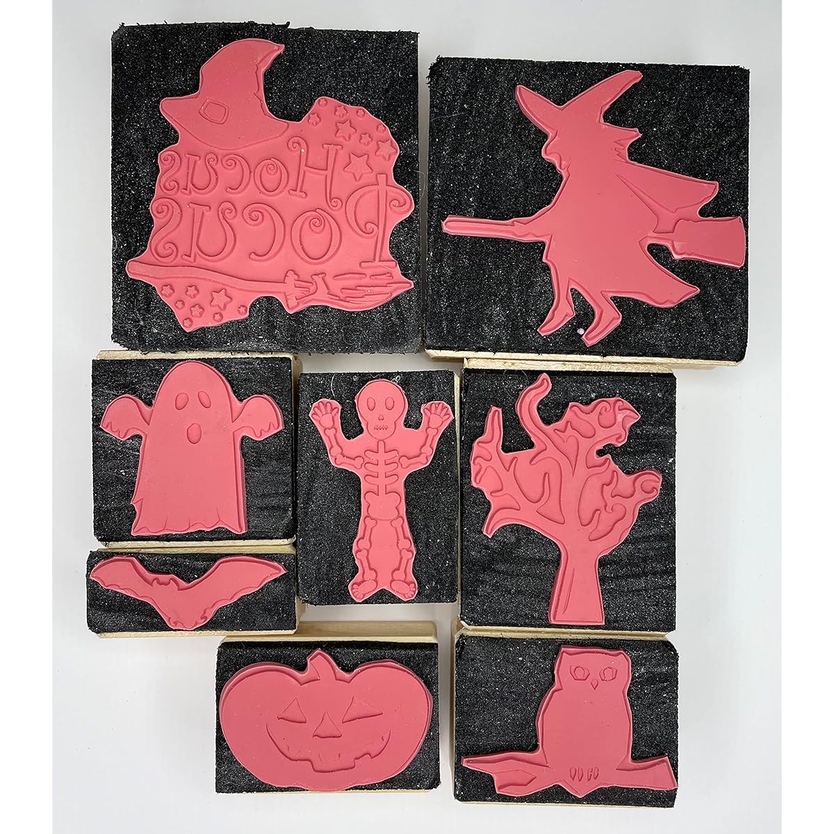 Halloween themed rubber stamp set.