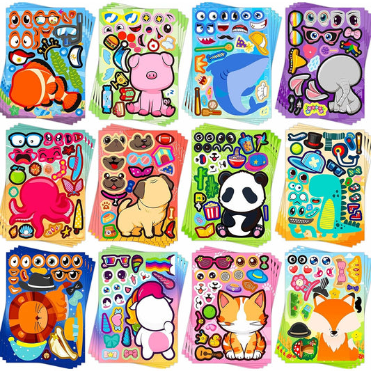 48 animal stickers