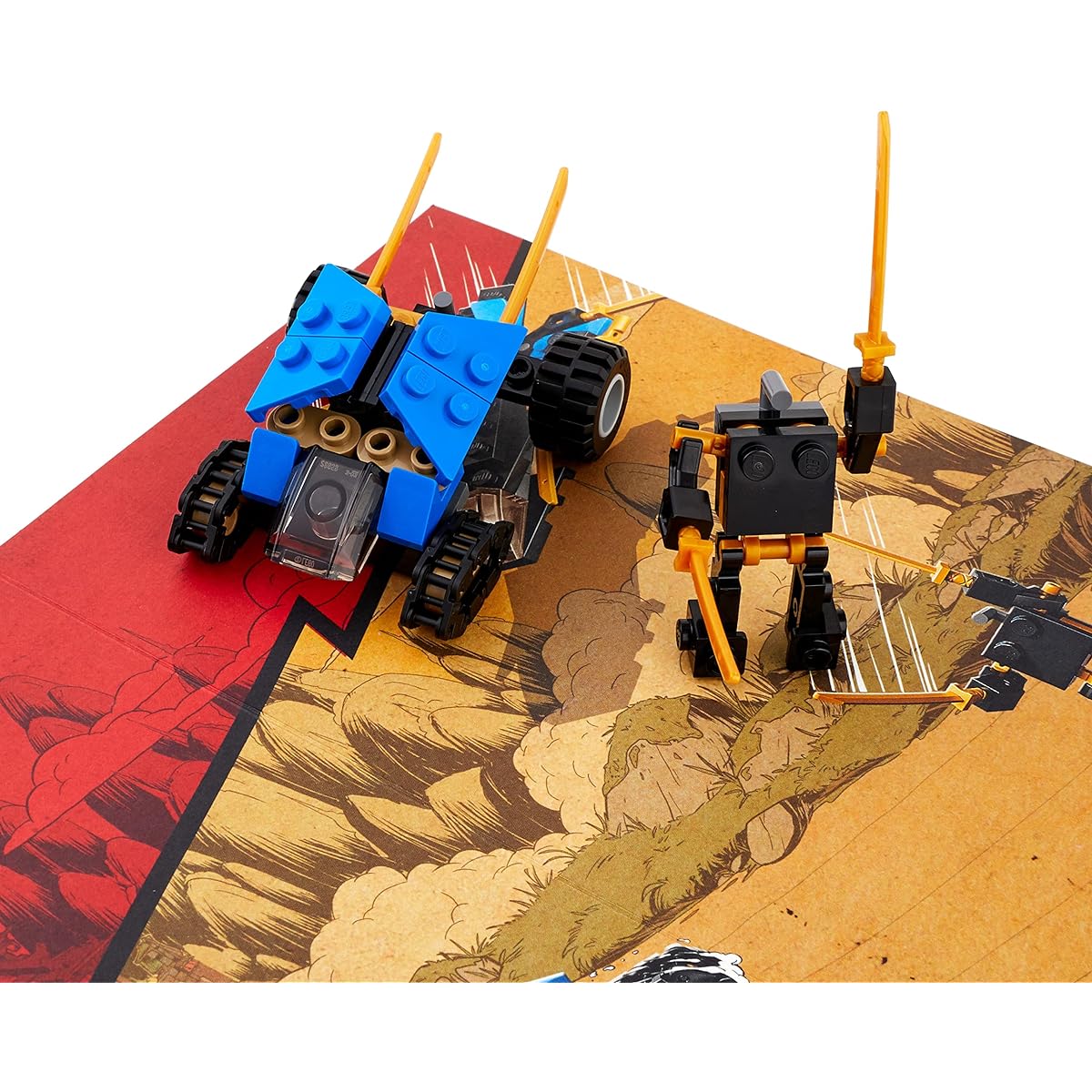 Hallmark Kids Birthday Card with Lego (Ninjago Mini Thunder Raider Building Kit, Ages 7+)