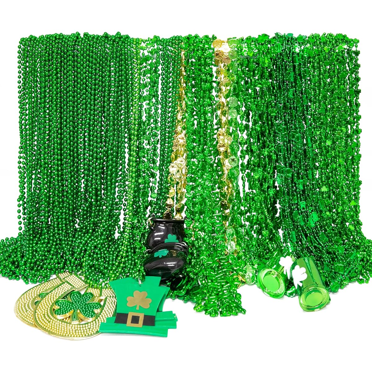 EOBOH St. Patrick Necklace 144 Pieces Party Accessories for Kids