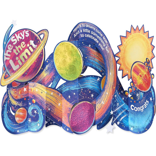 American Greetings Magic Moments Graduation Accordian Pop-Up Card (Sky is the Limit)