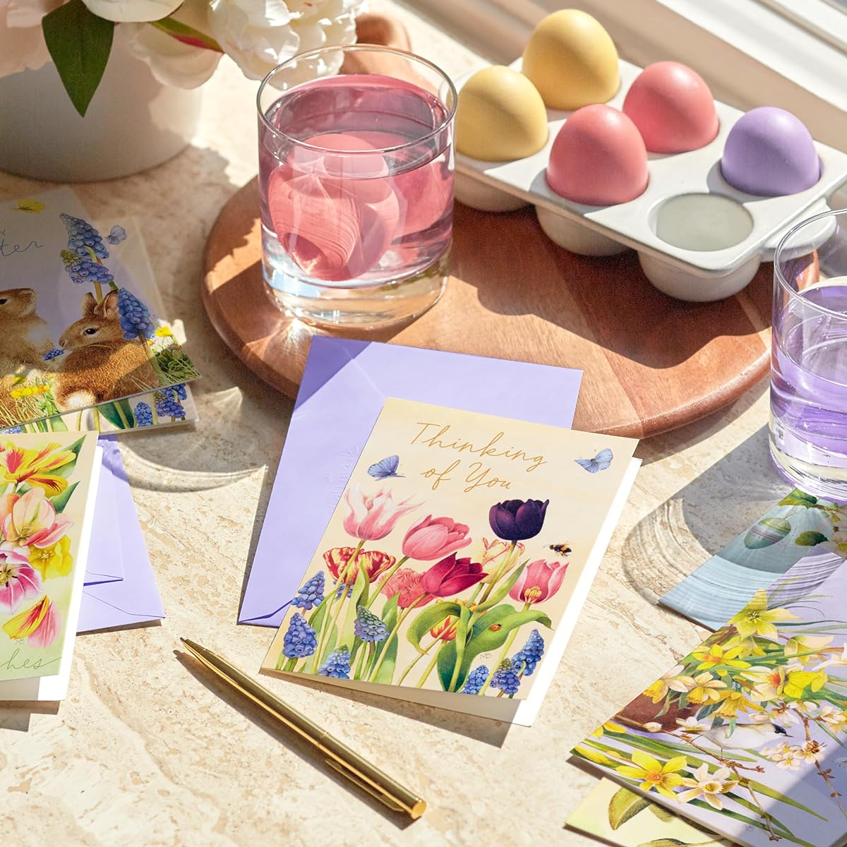 Hallmark Marjorlein Bastin Spring and Easter Card Assortment (36 Cards with Envelopes)