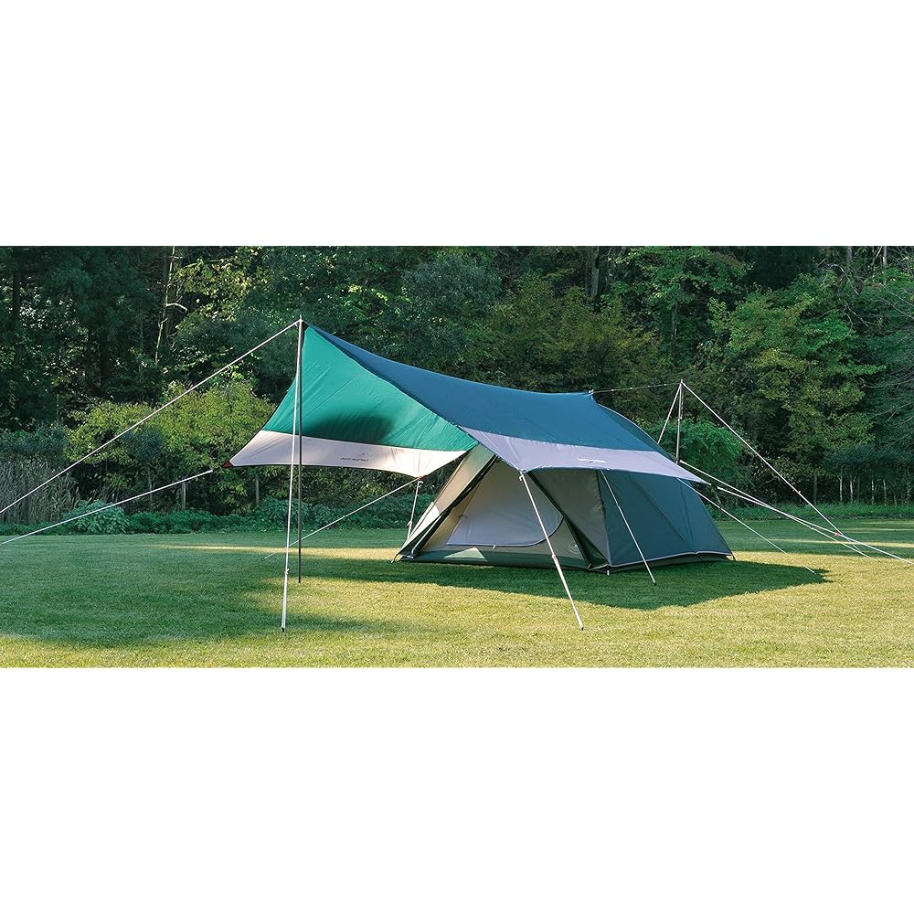 CAPTAIN STAG Tent Tarp Extension Belt Set GREEN PACKAGE CS Dome Tent & Tarp Set + For 5~6 People UZ-13230 Green 440 x 440cm