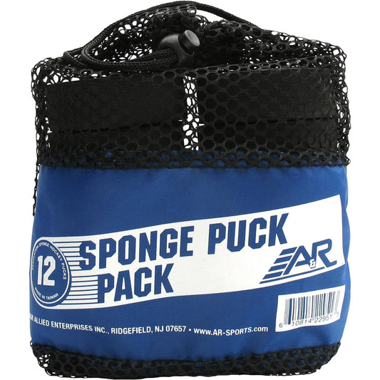 A&R Sports Sponge Puck (Pack of 12) [Parallel Entry]