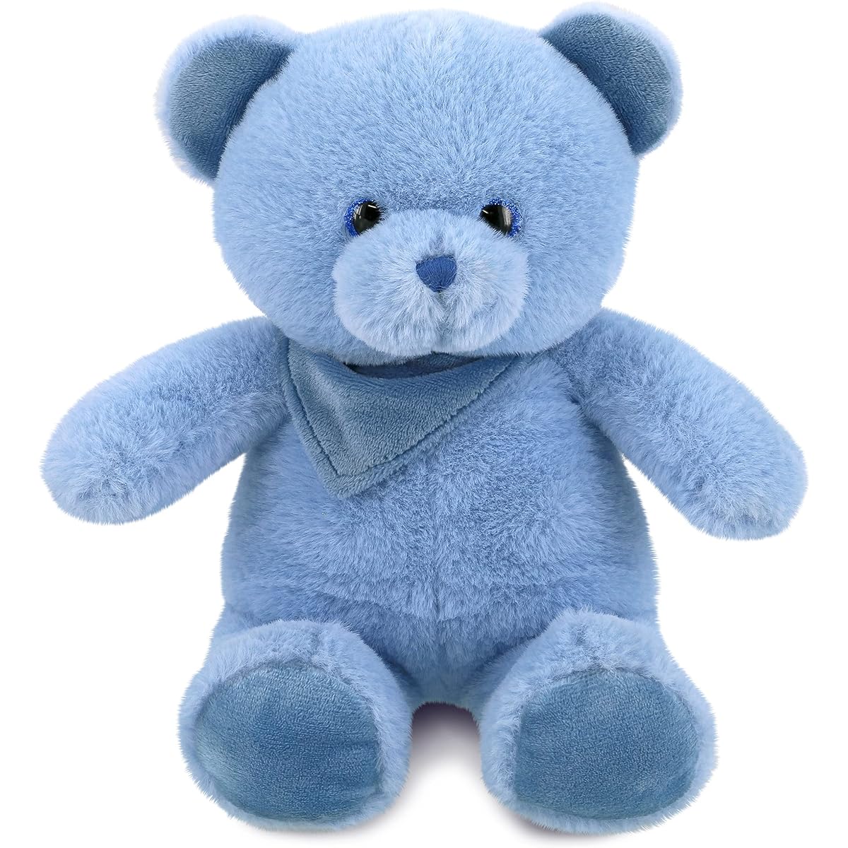 DolliBu Stuffed Animal Bear Plush Toy - Soft Cuddly Baby Blue Bear Adorable Play Bear Stuffed Animal Cute Wild Animal Cuddle Gift Super Soft Plush Doll Animal Toy for Kids and Adults - 8 Inch
