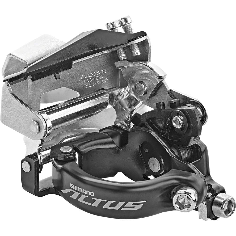 SHIMANO Front Derailleur FD-M2020 Band Type φ34.9mm (31.8/28.6mm adapter included) Top Swing/Dual Pull 2X9S 64-69° Compatible Top Gear: 36T EFDM2020TSX4