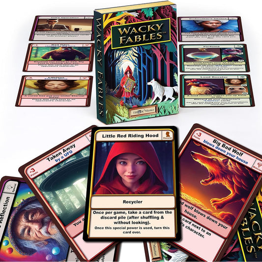 THINK2MASTER Wacky Fables - Card Game - Cast Misfortune on Your Opponents and Find Luck for Yourself to Create Fun Fairy Tales - Family Game Night - Kids and Teens Ages 6+ 2-6 Players