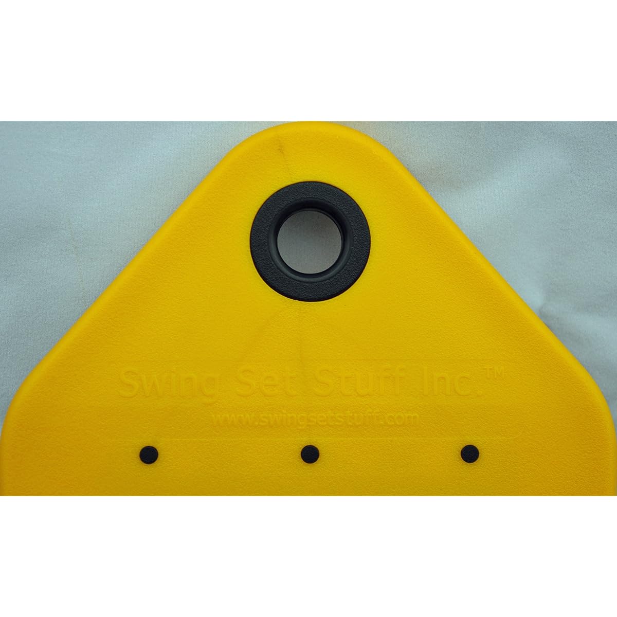 Swing Set Stuff Residential Belt Swing Seat with Chain and Hook and SSS Logo Sticker Yellow SSS-0126-P