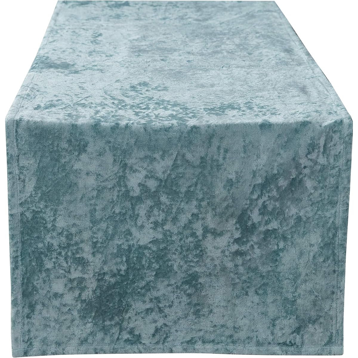 Split P Crushed Velvet Table Runner 72" Long Seafoam