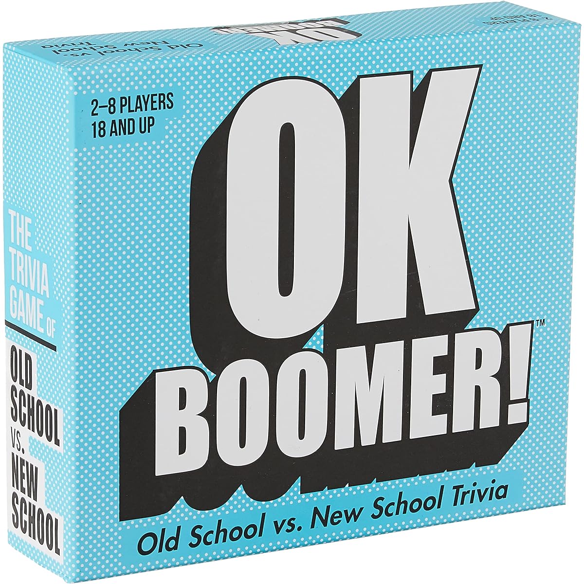 Games Adult Play OK Boomer - The Old School vs New School Trivia Game Blue Sky