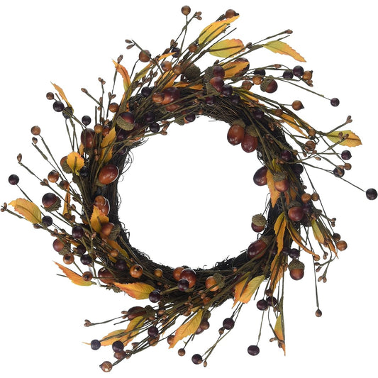 Worth Imports Acorn and Leaf Wreath 14"