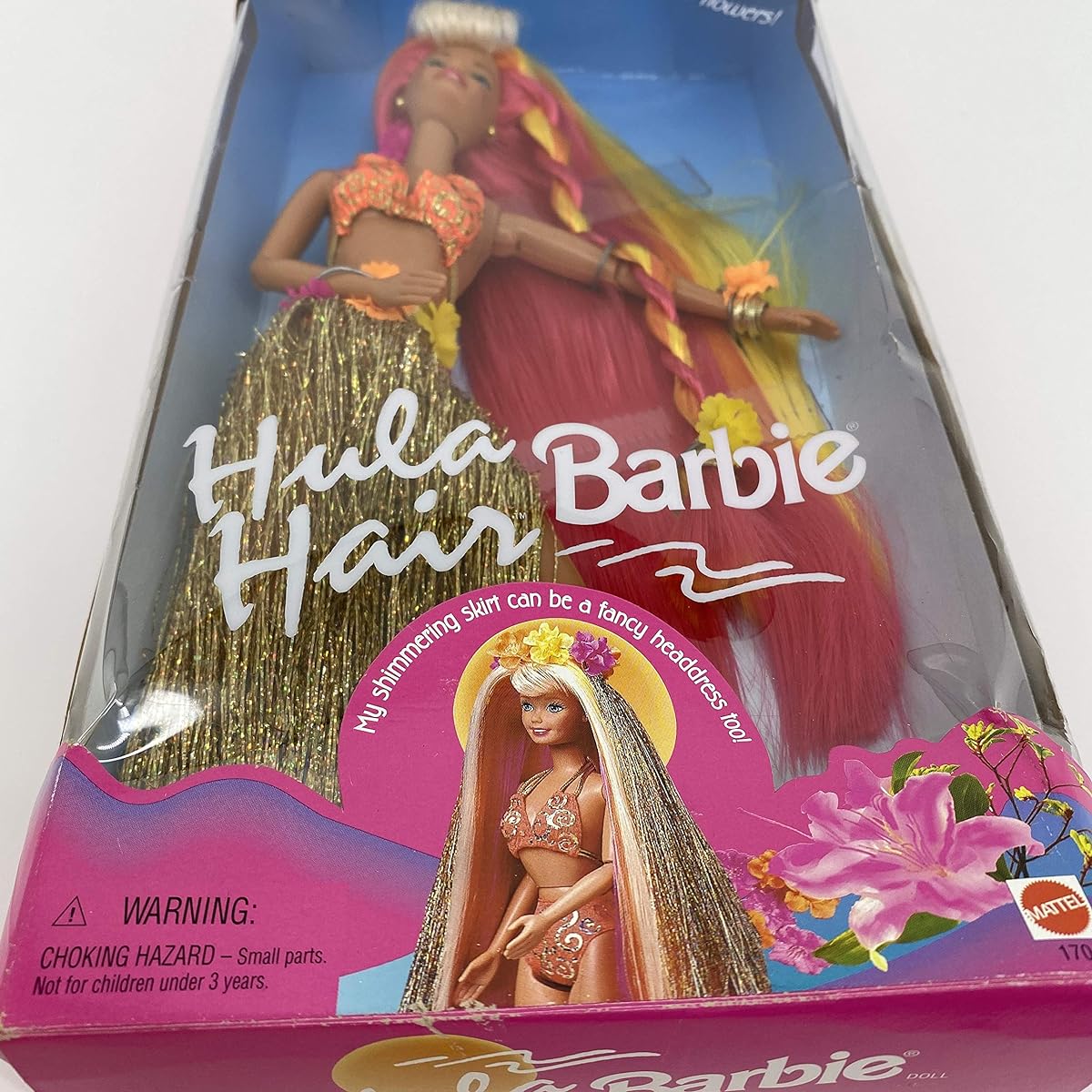 Pink & Gold Hula Hair Barbie by Mattel [Parallel Import]