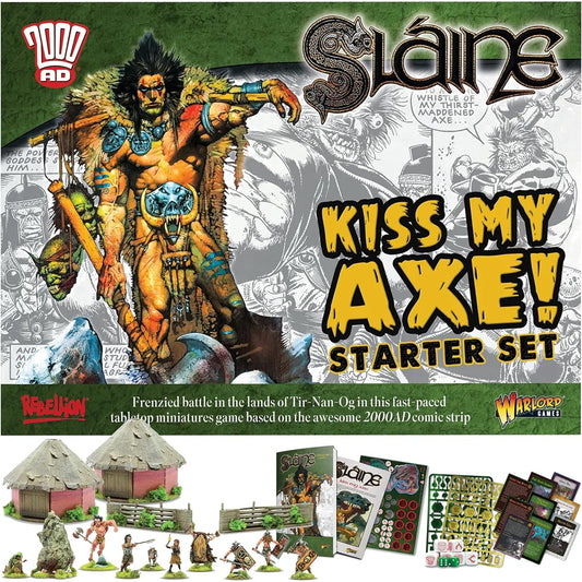Warlord Games Wargames Delivery Slaine - Kiss My Axe Starter Set - 28mm Miniature Action Figures - Plastic Army Men for Miniature War Games