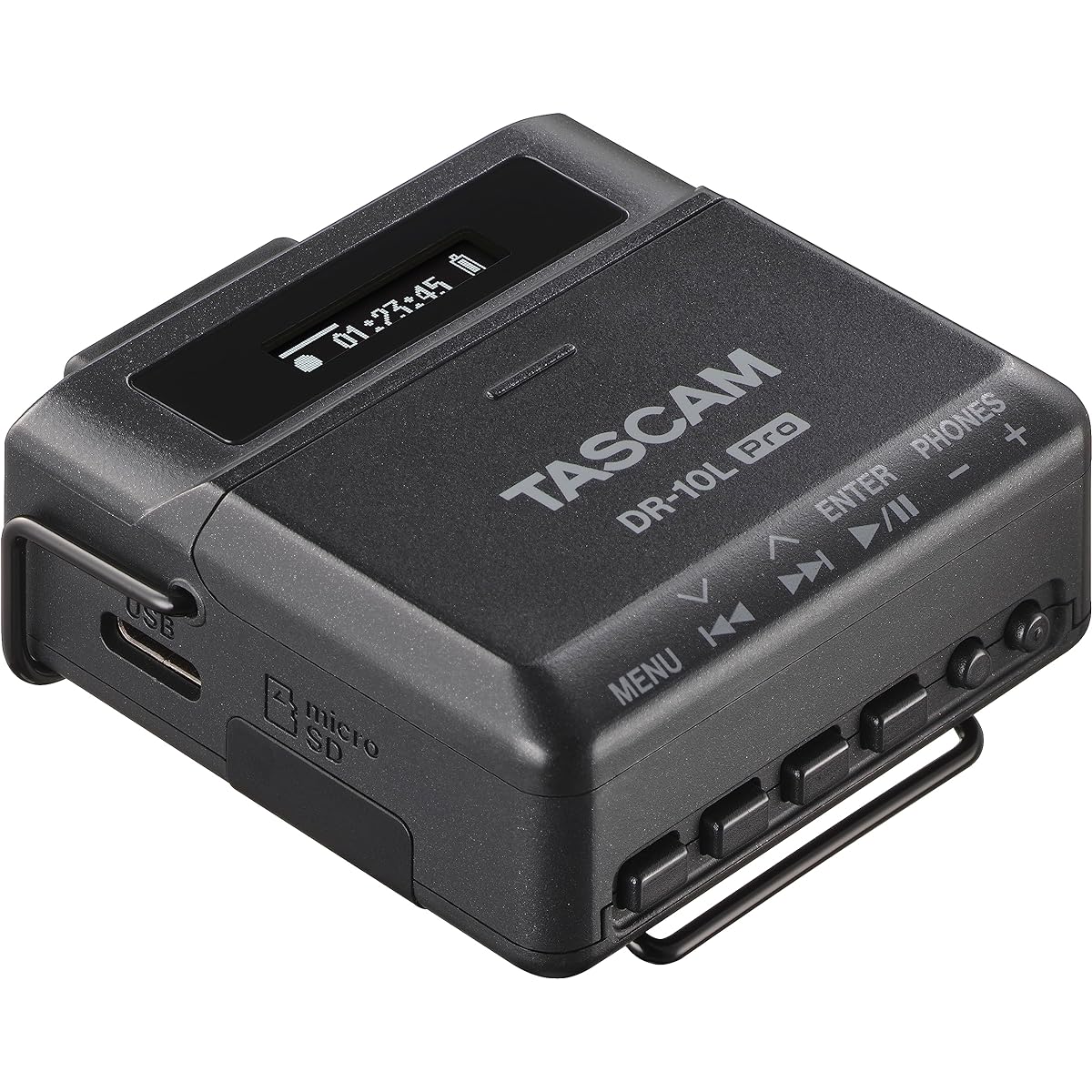 TASCAM DR-10L Pro 32bit Float Pin Microphone Recorder Black for Youtube Audio Recording Internet Distribution Podcast Video Shooting Vlog Recording
