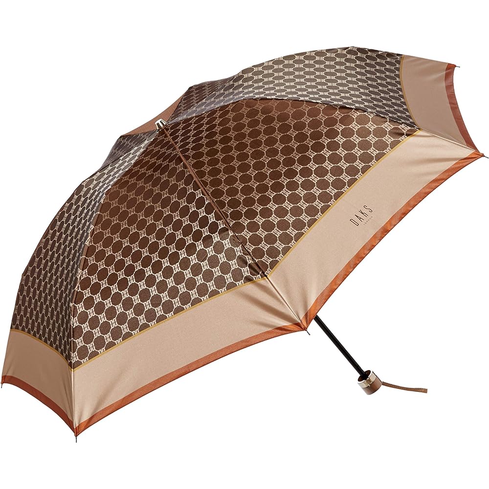 [Moonbat] Umbrella MOONBAT DAKS Monogram Jacquard Umbrella Folding Umbrella Yarn Dyed Logo Simple Stylish Cute Made in Japan Present Gift Women Rib Length: Approx. 55cm