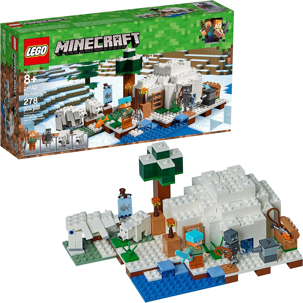 LEGO Minecraft the Polar Igloo 21142 Building Kit (278 Piece)