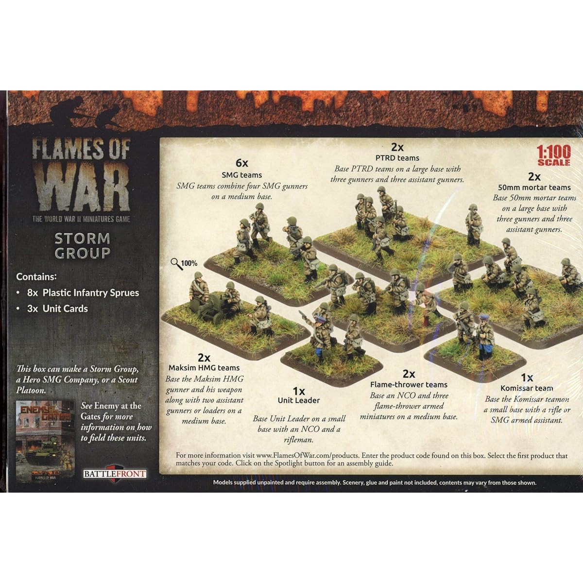 Flames of War: Mid War: Soviet: Storm Group (SBX52)