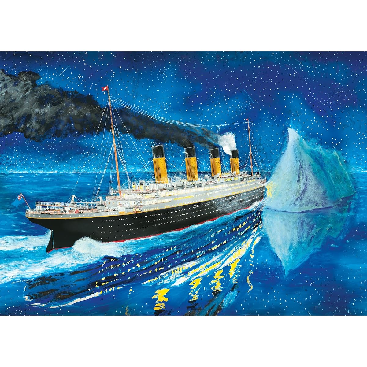 MasterPieces Jigsaw Puzzle 1000 Piece for Adults/Family/Kids Titanic Fate Full Night 19.25"x26.75"