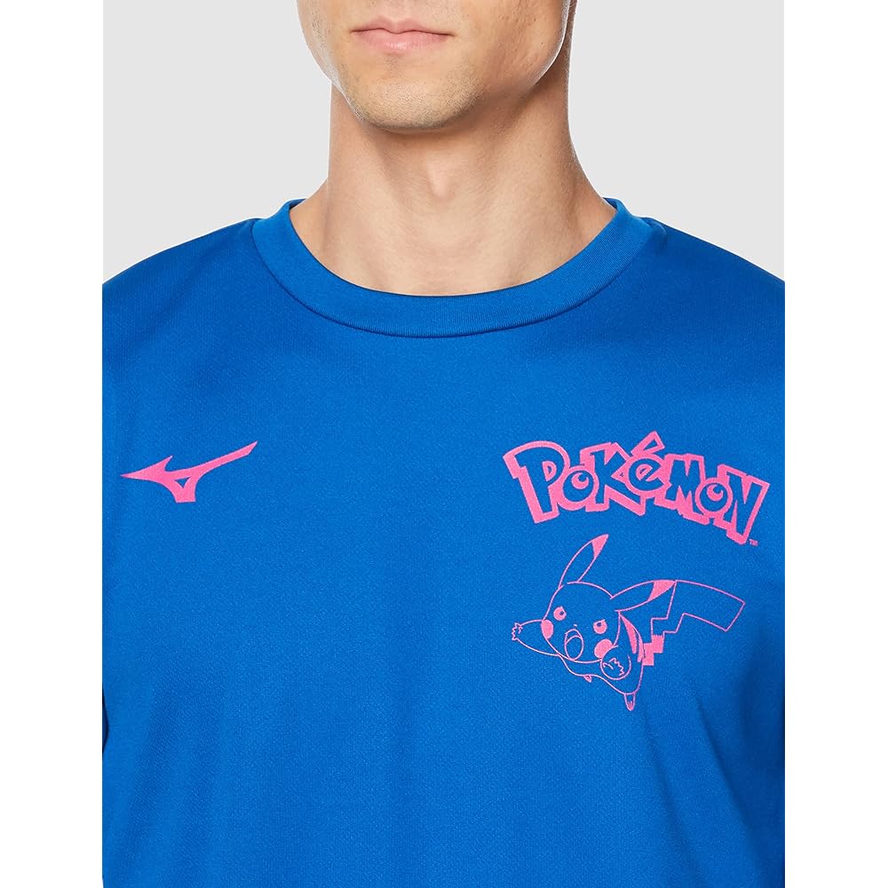 [Mizuno] Pokemon Badminton Pikachu Long Sleeve T-Shirt 72JA2P01