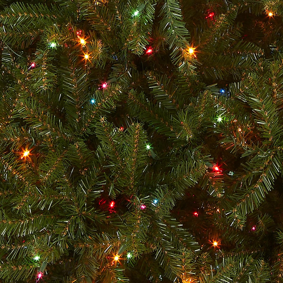 National Tree Company Lighted Artificial Christmas Tree, Multi-Colored Stand with Strings, 6.5 Feet, Multi-Colored Lights