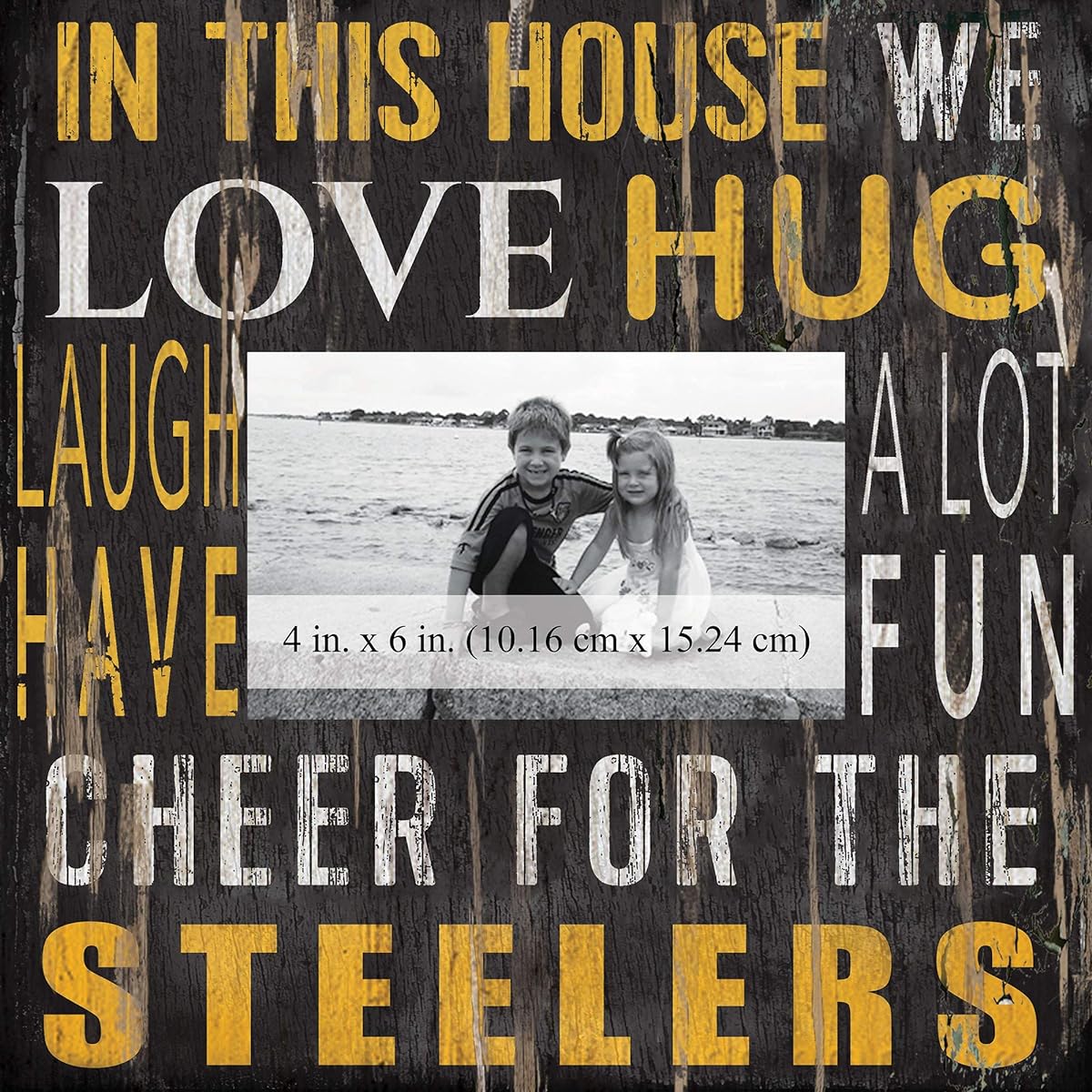 Fan Creations House Frame Pittsburgh Steelers 10x10 Multicolor