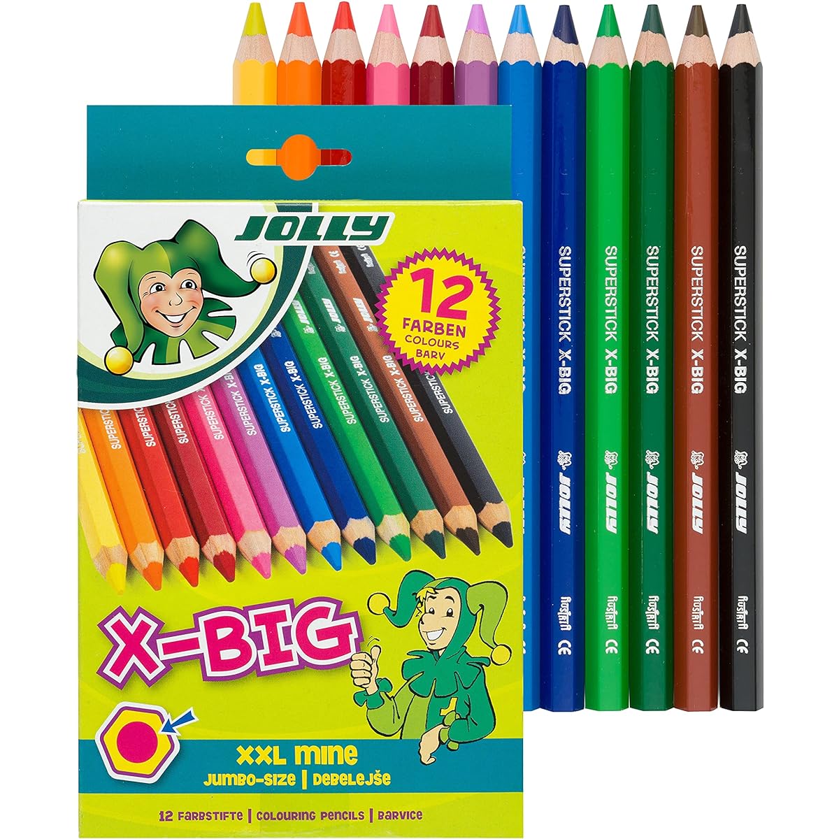 Jolly X-Big Jumbo Coloured Pencil Set of 12