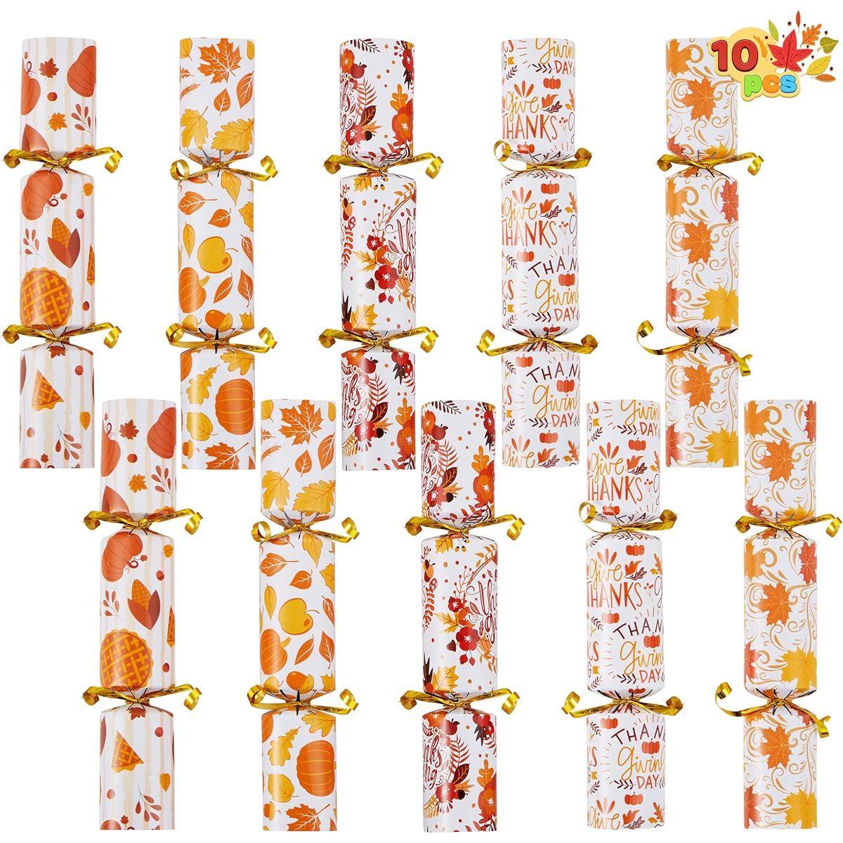 JOYIN Thanksgiving Party Table Favors No Snap No Popping (10 Pack)