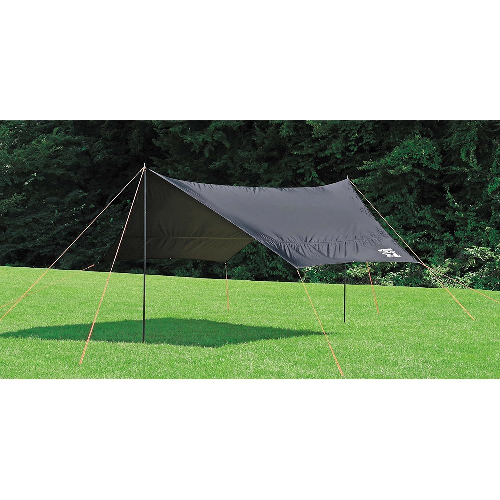 CAPTAIN STAG Camping Tent Tarp Hexa Tarp [Size 400 x 420 x H220 cm] UV/PU processing Carry bag included CS Black Label UA-1074