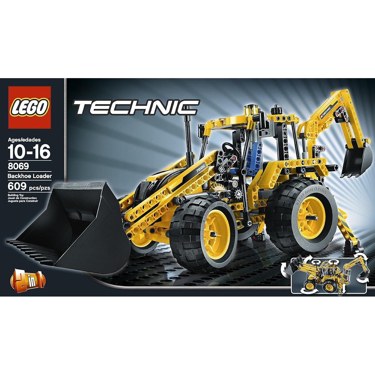 LEGO Technic Backhoe Loader 8069 by LEGO [Parallel input product]