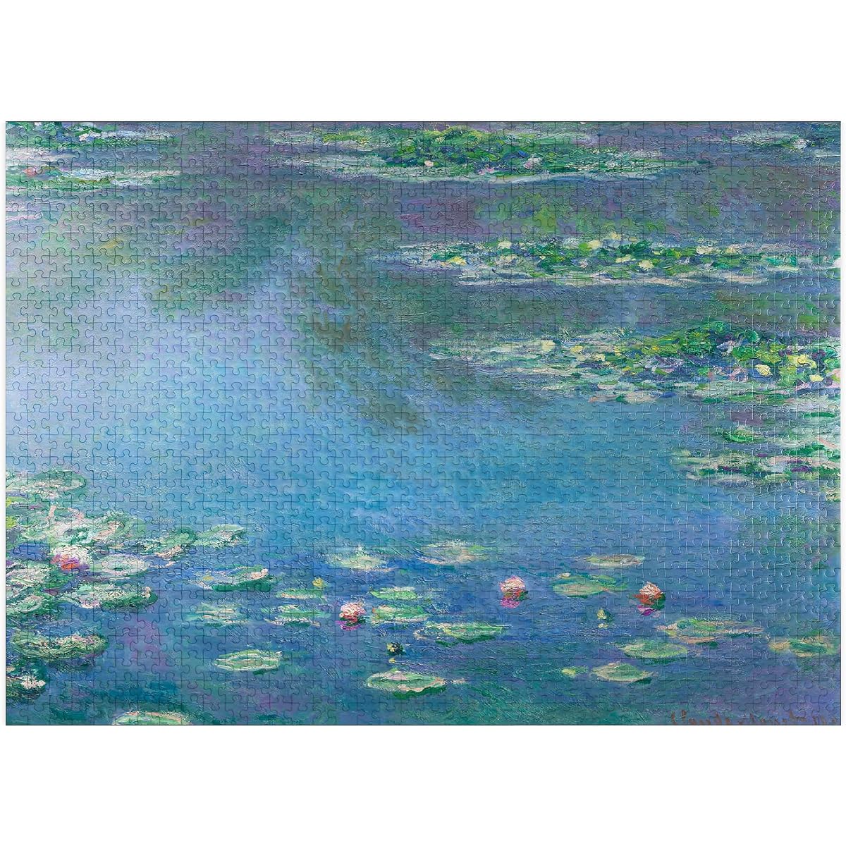 Water Lilies by Claude Monet 1840-1926 - Premium 1000 Piece Jigsaw Puzzle for Adults