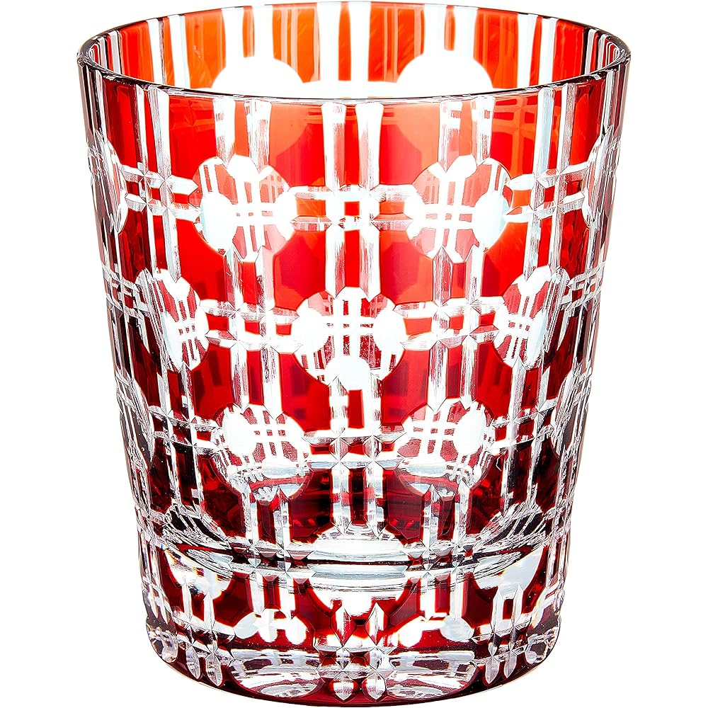 NARUMI Glassworks Eternity Rock Glass Pair Blue & Red 250cc GW6057-2270