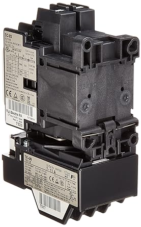 Fuji Electric Equipment Control 2E Electromagnetic Switch with Thermal Relay (No Case Cover) AC200V SW-03/2E-200V2.2KW-AC200V1A