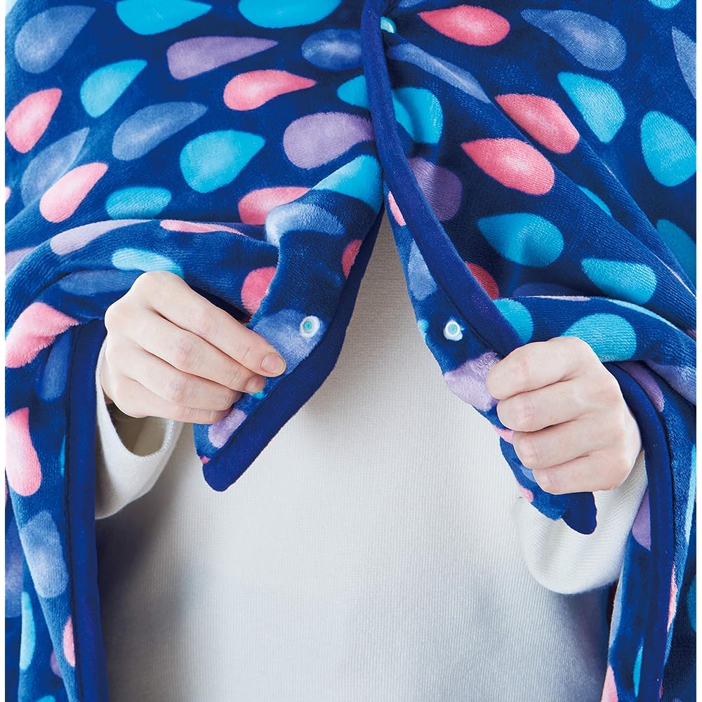 Sugibo Hot Blanket Wide with Stylish Raindrop Design SB20BW13(MB) Midnight Blue