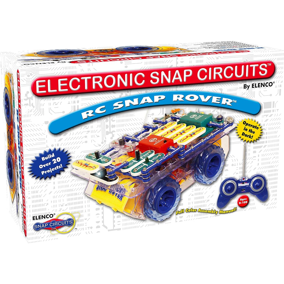 Snap Circuits Remote Control Snap Rover Electronics Discovery Learning Kit