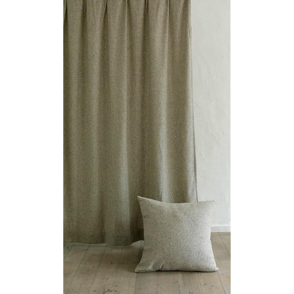 Quarter Report 16 Sizes to Choose from Curtain Spear Brown Width 100 x Length 110cm Set of 2 Ecological Fibers [Made in Japan]