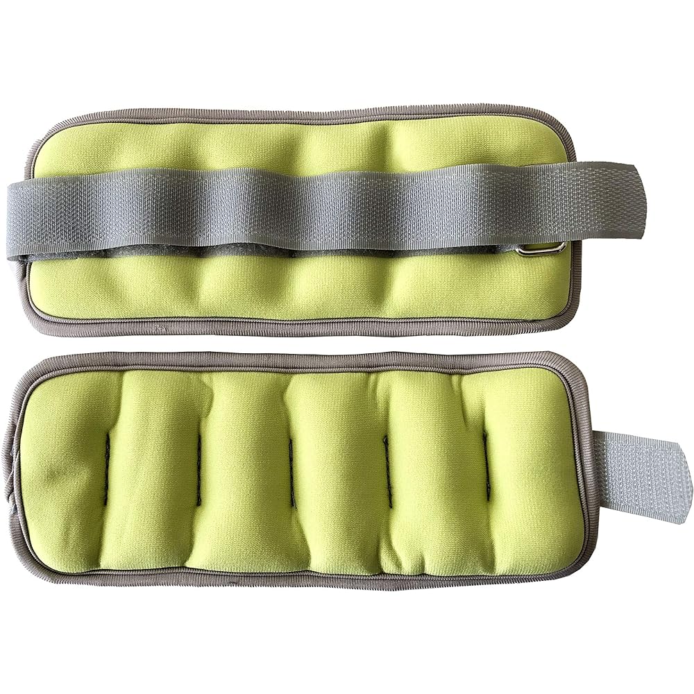 LLB SPORTS Ankle Wrist Weight Yellow 0.5kg 25.8cm x 9.5cm 2 pieces