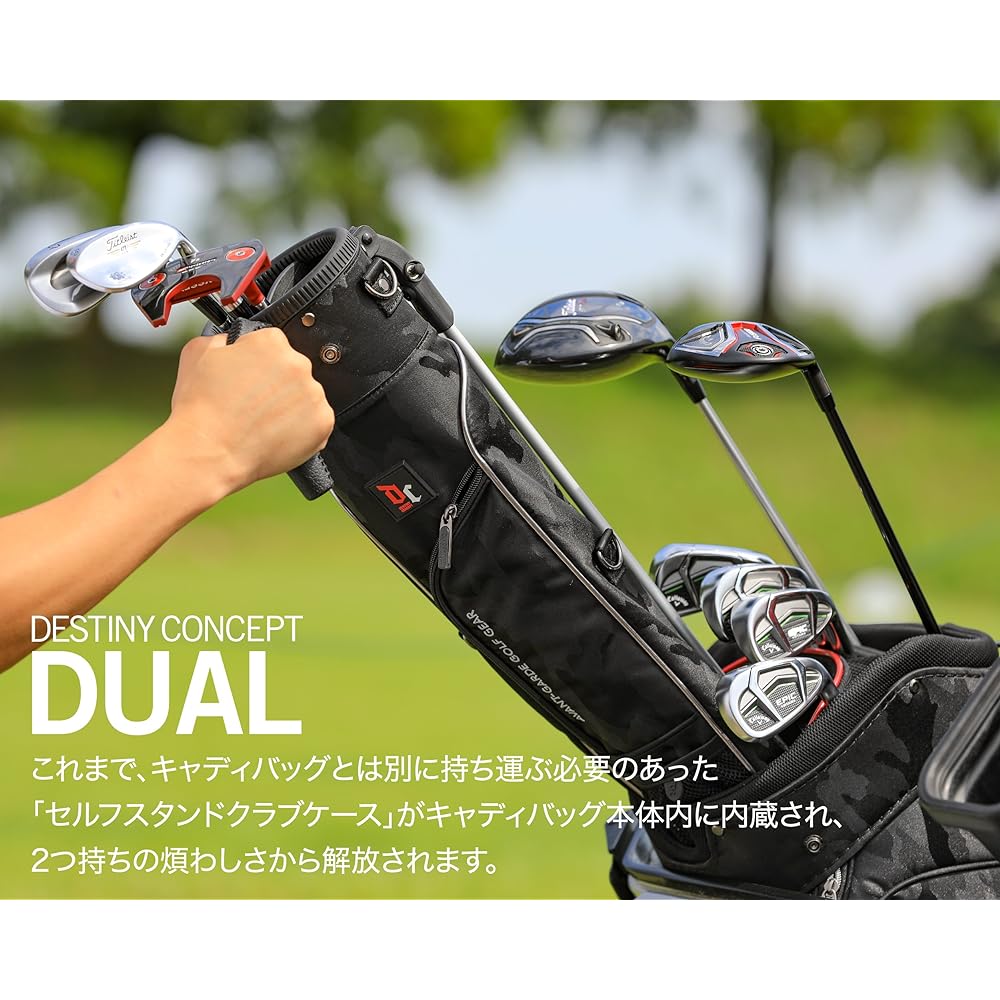 [DESTINY CONCEPT] DESTINY CONCEPT Dual Caddy Bag DC-303CB DUAL Self Stand Club Case Built-in
