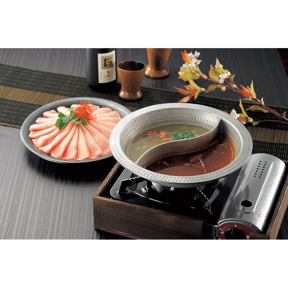 Tonami Shoten Two Colored Pot (Black Ame Yuzu) 30cm 2-1