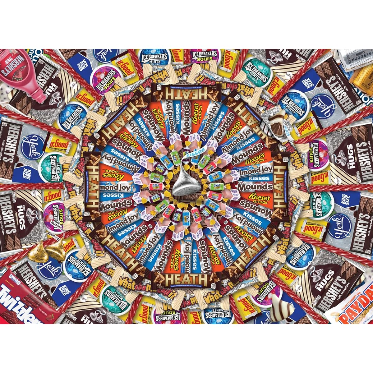 Buffalo Games - Hershey - Radial Collage - 1000 Piece Jigsaw Puzzle