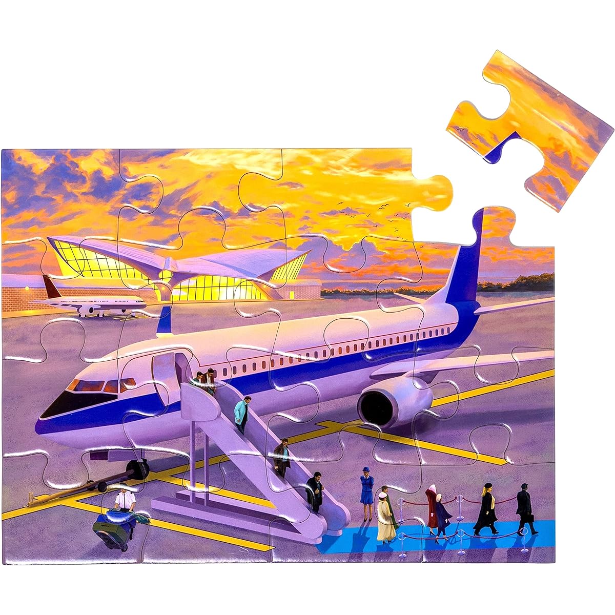 GoodDay Puzzles 16 Large Piece Jigsaw Puzzles Golden Journey Dementia/Alzheimer's Activities for Seniors Easy Puzzles for Adults Gifts for Seniors