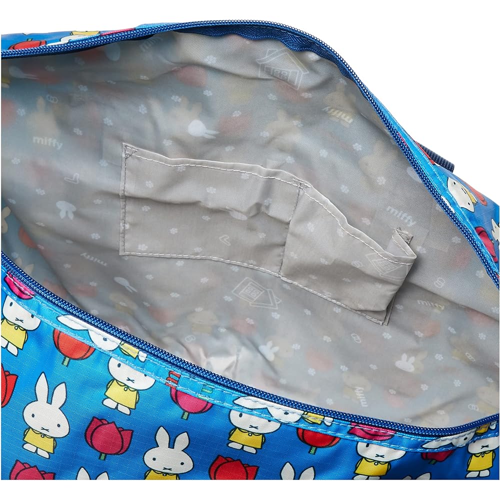 [Siffle] Keep it small and use it big! Convenient carry-on folding bag series for travel Folding Boston bag series has sold over 18 million pieces! dickbruna Miffy×siffler 500kg B124.Tulip Blue