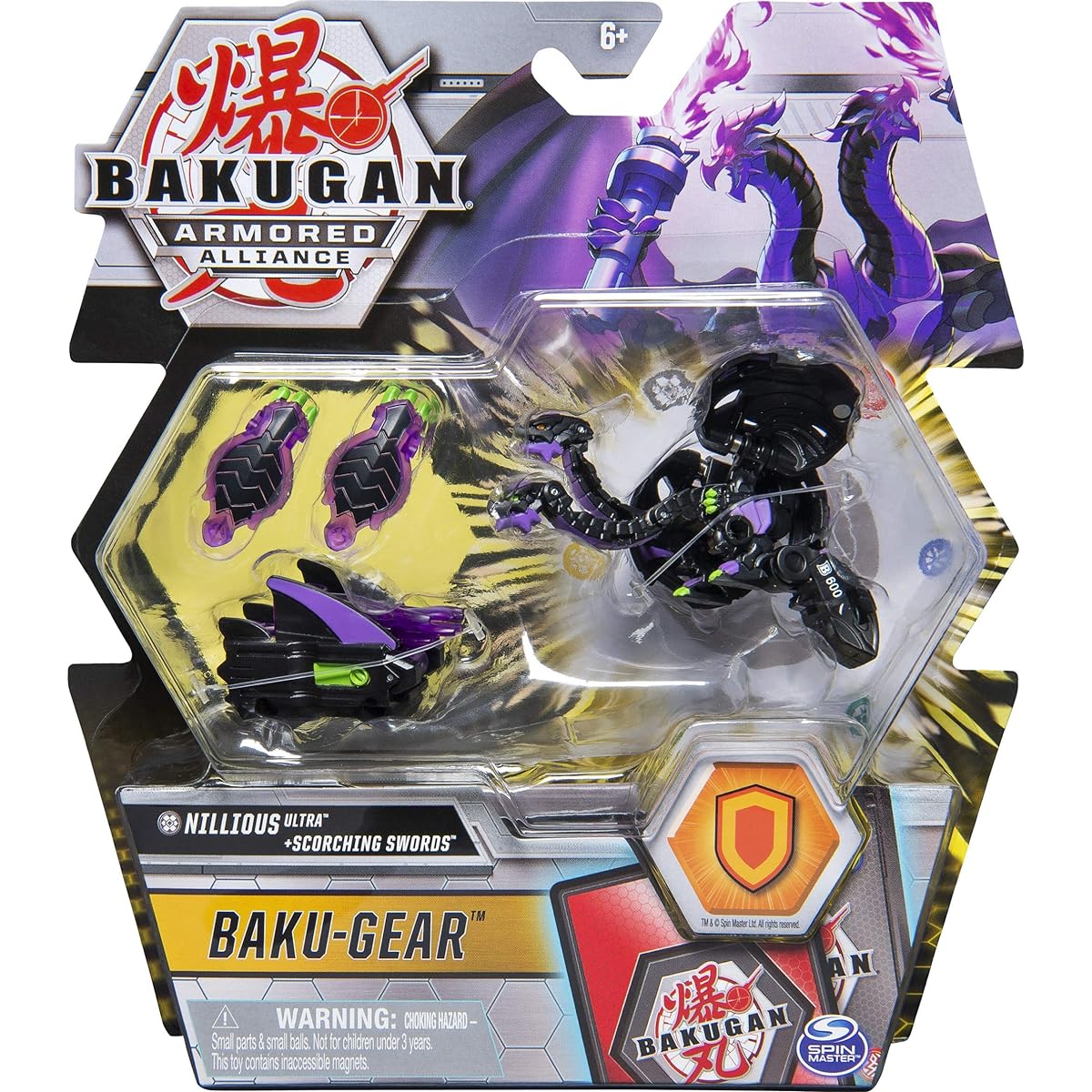 Bakugan Ultra Transforming Baku-Gear Evil Spirit Armored Alliance 3-Inch Tall Collectible Action Figure