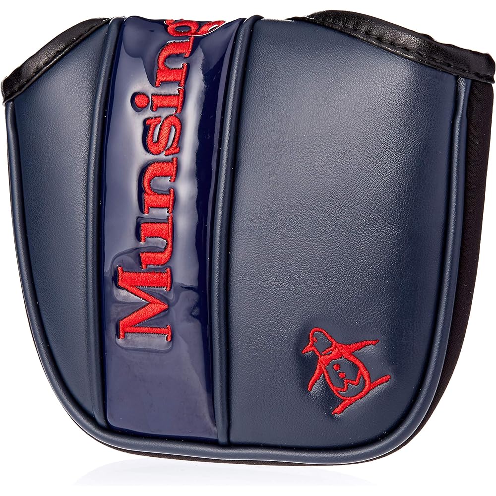 [Munsingwear] Golf Putter Cover, Magnetic Type, Standard, Comes with Attachment, Compatible with Irregular Heads, MQBPJG51, Men's