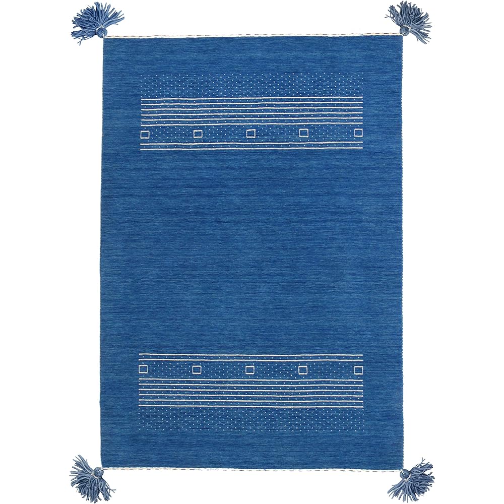 Hagiwara Entrance Mat Gray Approx. 60X90cm Gabbeh Mat "Lorri BUFFD L9" 270053720