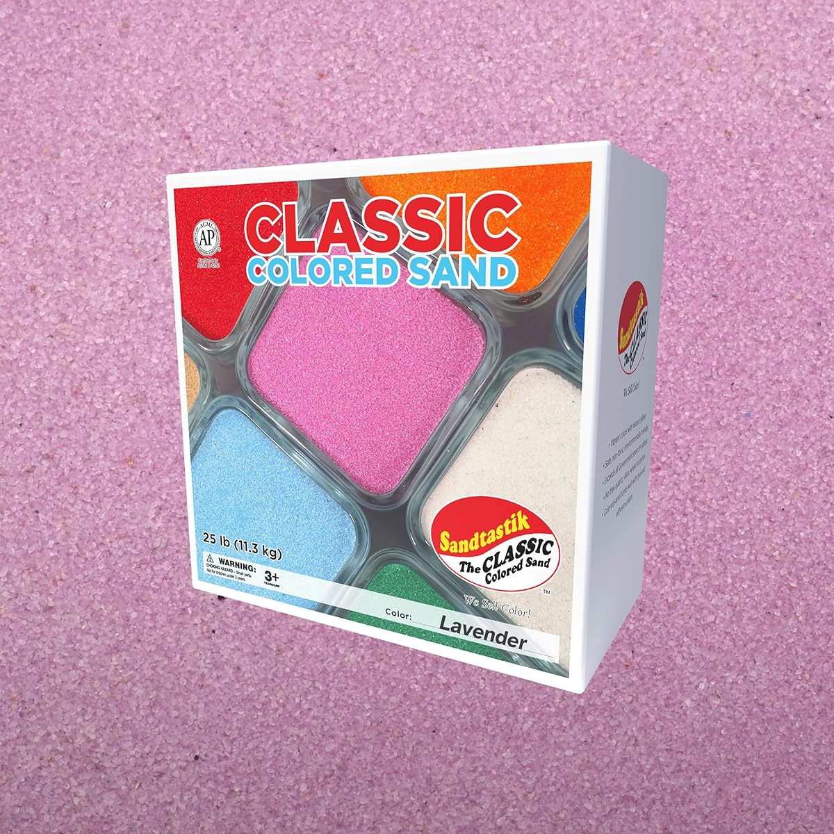 Sandtastik Classic Colored Play Sand - 25 lbs - Lavender