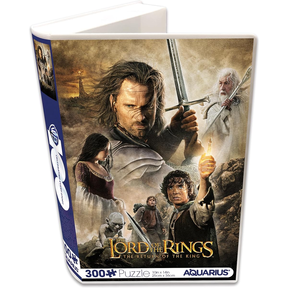 AQUARIUS The Lord of the Rings: The Return of the Ring Vuzzle (300 Piece Jigsaw Puzzle) - Glare Free - Precision Fit - Officially Licensed Lord of the Rings Movie Merchandise & Collectibles - 8.5 x 11.5